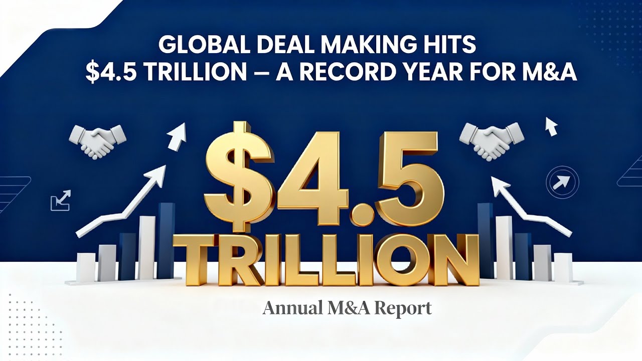 GLOBAL DEAL MAKING HITS $4.5 TRILLION &ndash; A RECORD YEAR FOR M&A