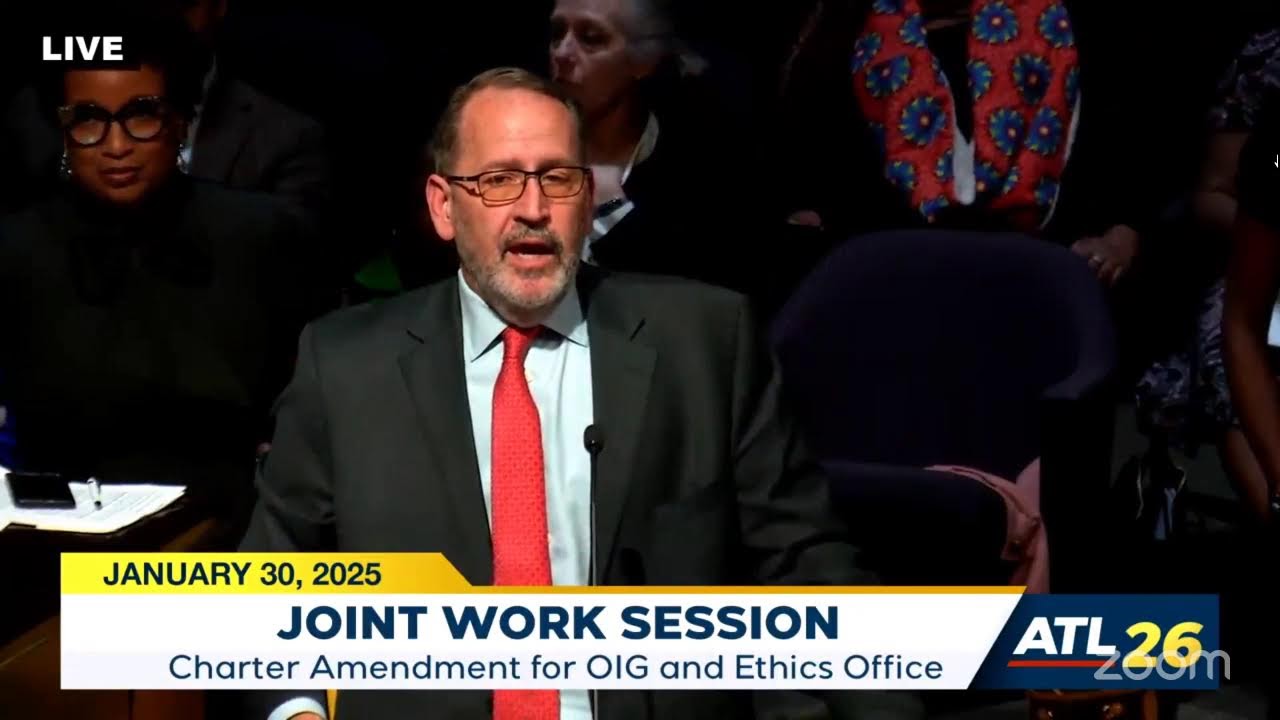 #Atlanta FEC and COC Charter Amendment Join Work Session January 30, 2025 #atlpol