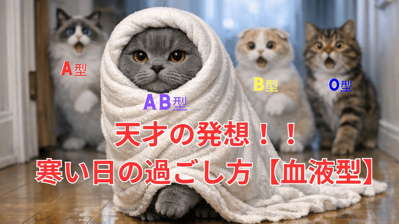 真冬の朝、布団から出られない理由が違う【猫】