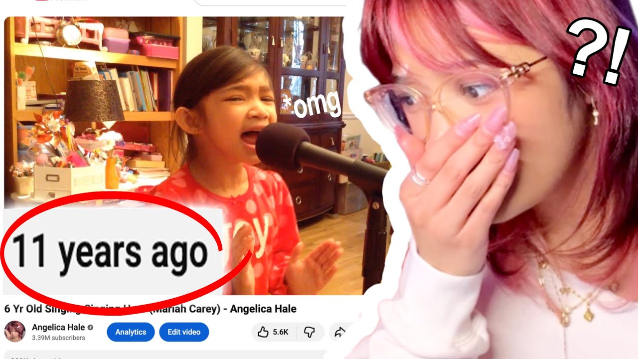 Reacting to my OLD SINGING VIDS. | Angelica Hale