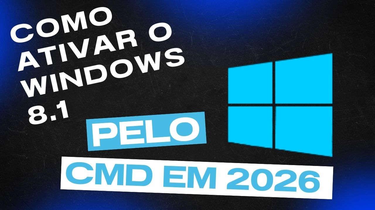 ATIVANDO O WINDOWS 8.1 PELO CMD EM 2026