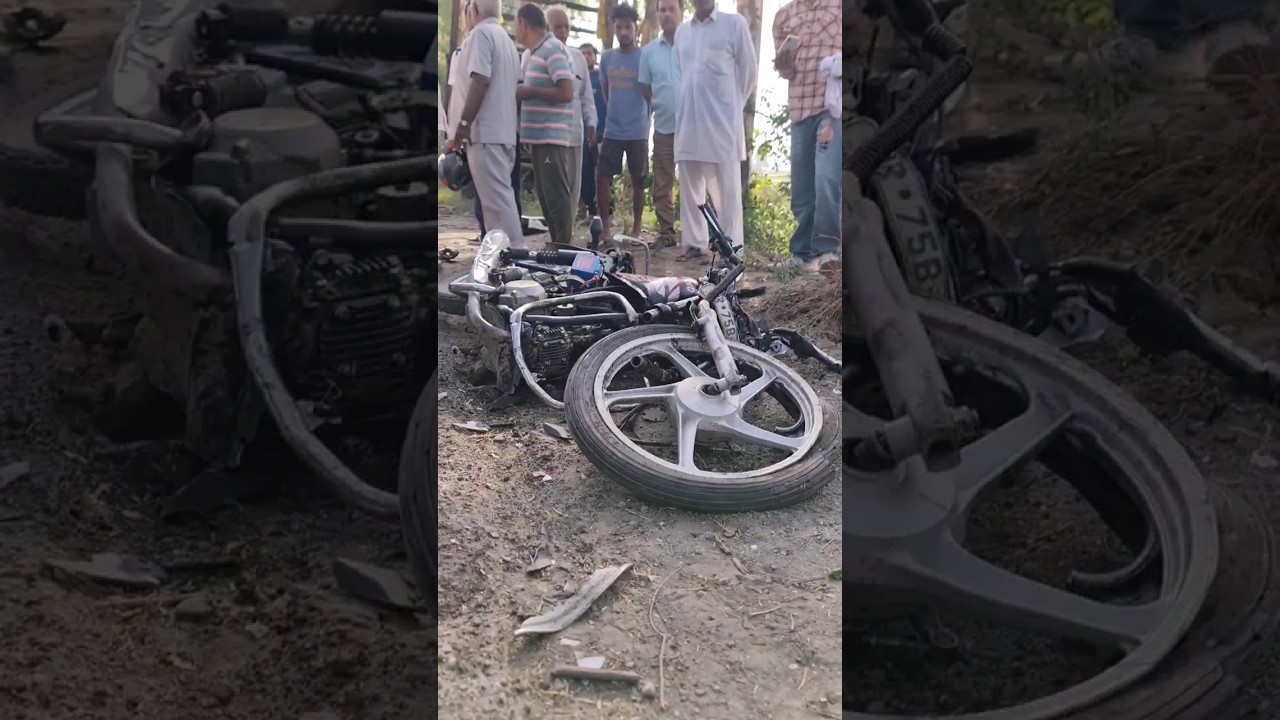 ट्रक व बाईक की आमने सामने की टक्कर में Bike सवार 2 लोगों की मौत, ट्रक ड्राईवर ट्रक छोड़कर फरार,
