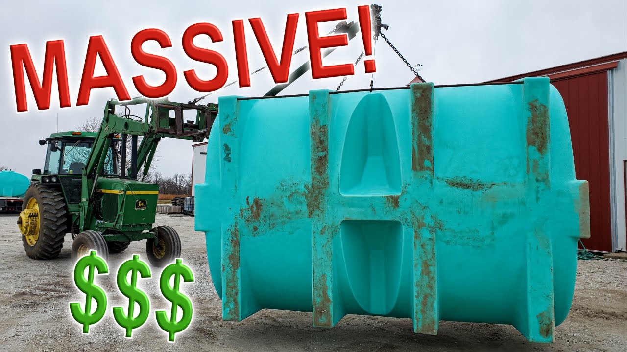 WE BOUGHT MASSIVE TANKS FOR OUR NEW FERTILIZER TENDER TRAILER!