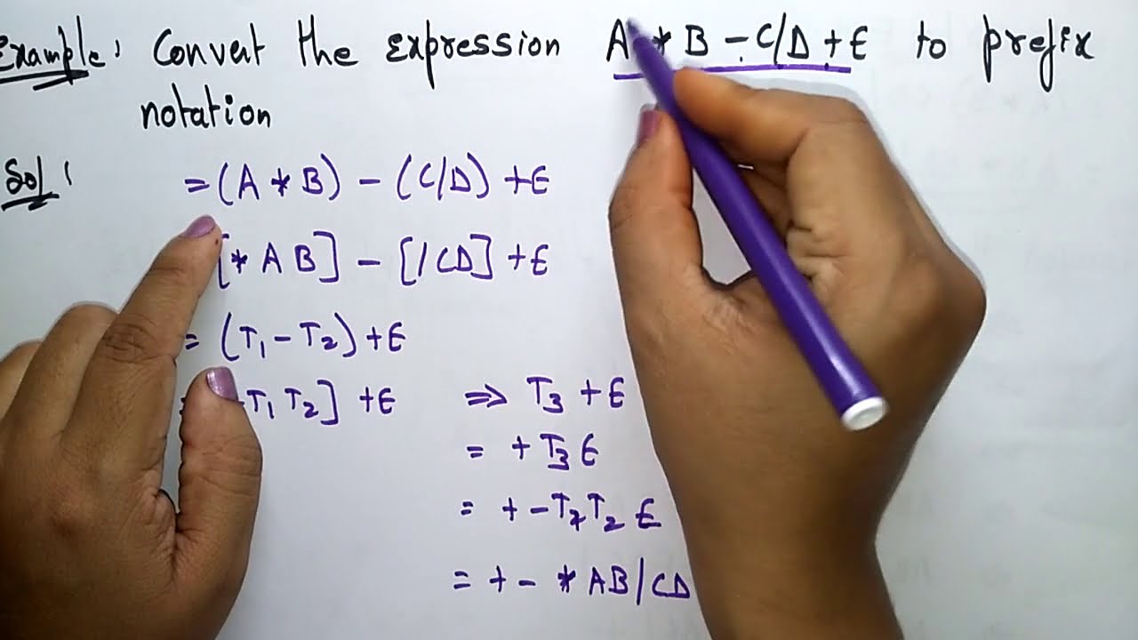 Infix to Prefix conversion | Examples | DS | Data Structures | Lec-16 | Bhanu Priya
