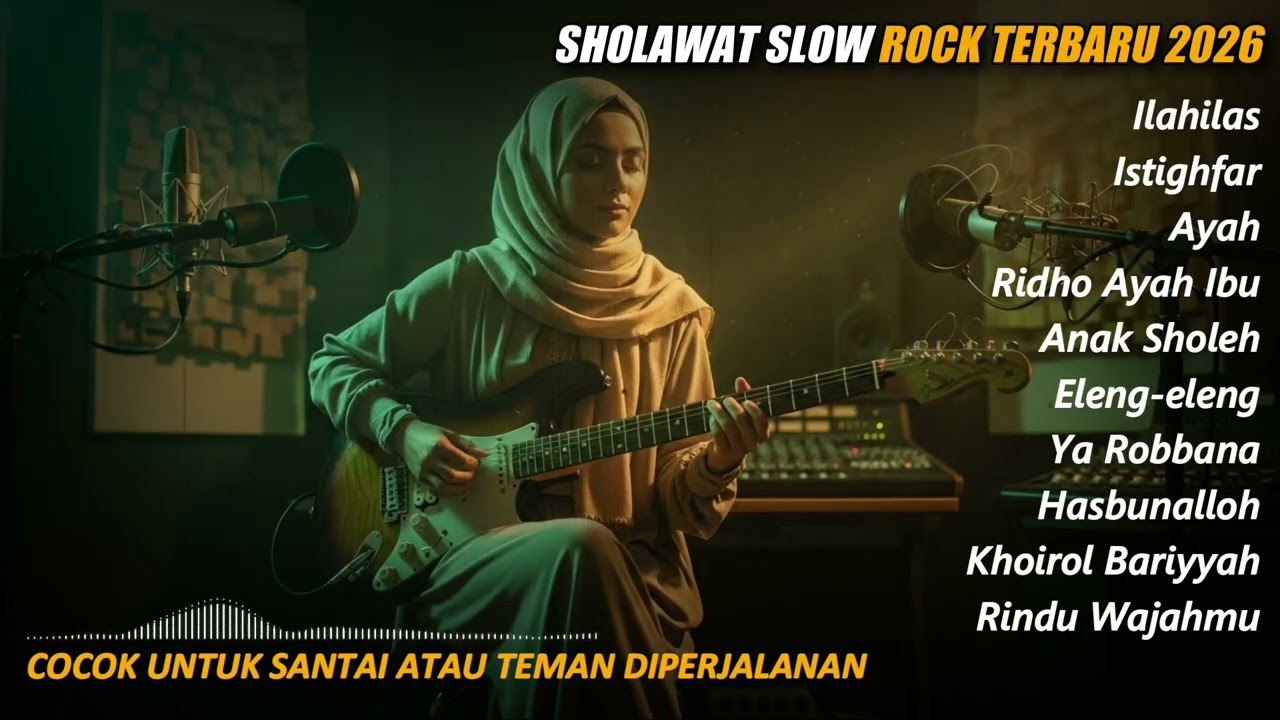 Sholawat Slow Rock Penenang Hati 🤍Sholawat Slow Rock Cocok Untuk Renungan