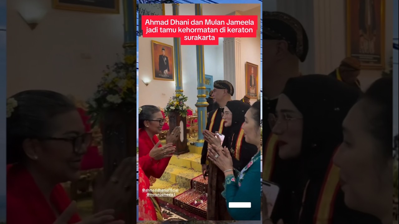 Ahmad Dhani dan Mulan Jameela jadi tamu kehormatan di keraton surakarta