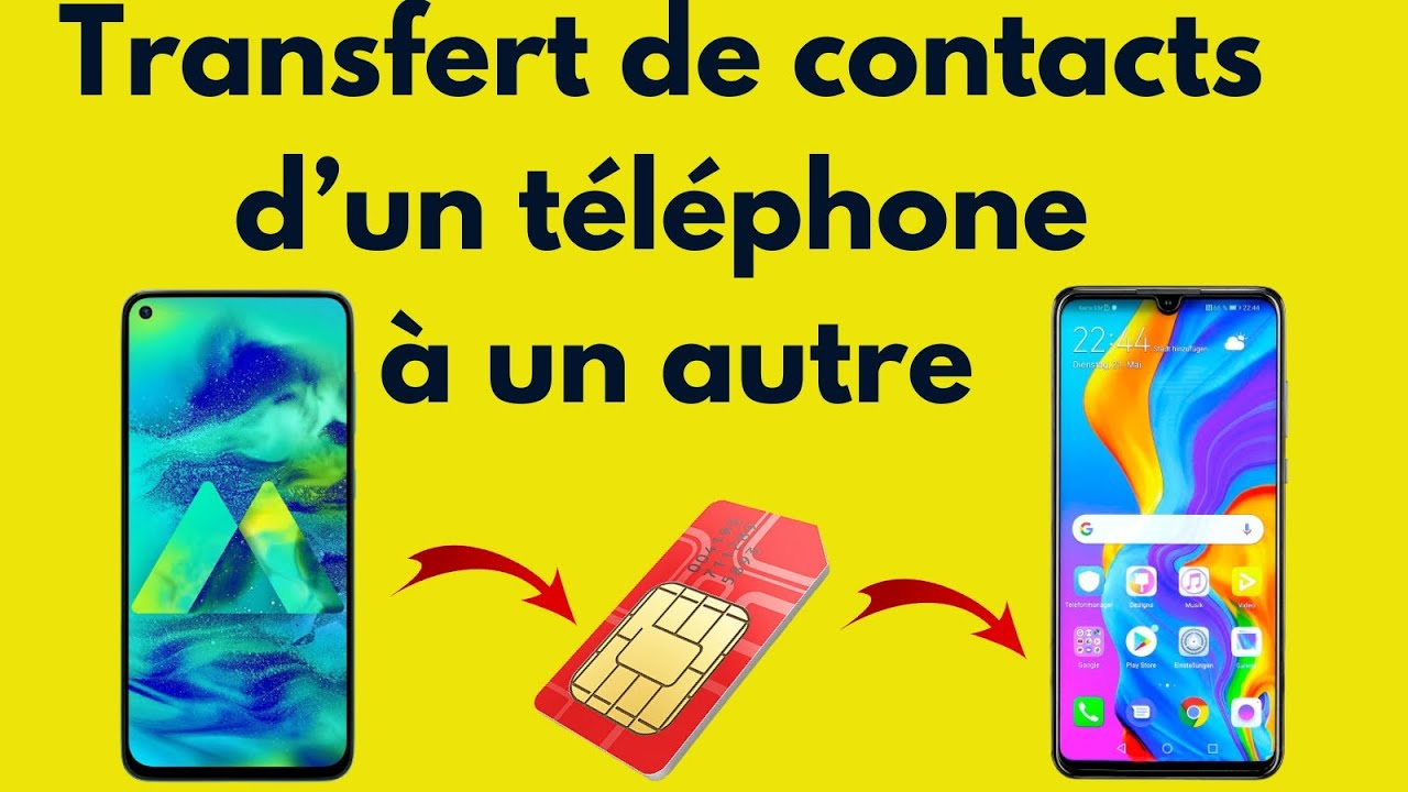 Comment transférer les contacts d'un téléphone à un autre avec une Carte Sim #contacts