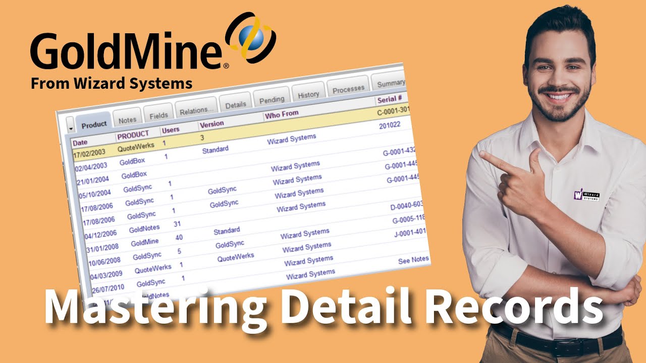 How to Create and Use 'Detail Records' in GoldMine CRM