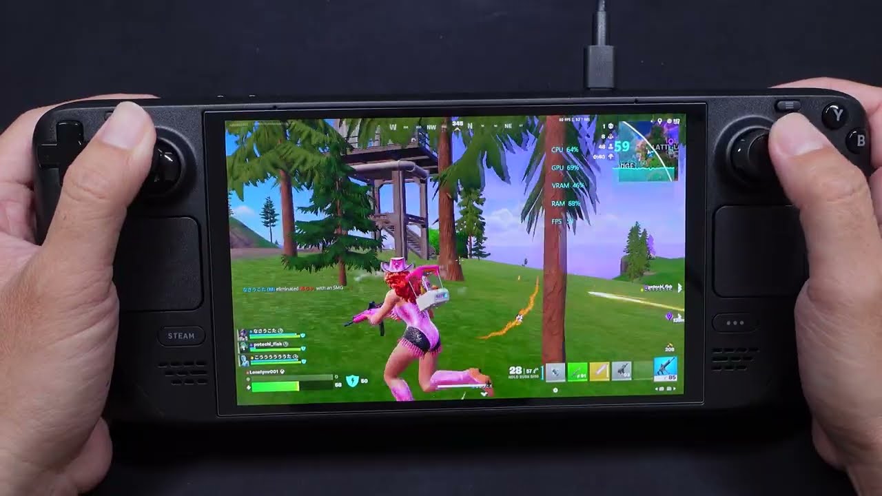 Steam Deck Oled - Fortnite Gaming Test