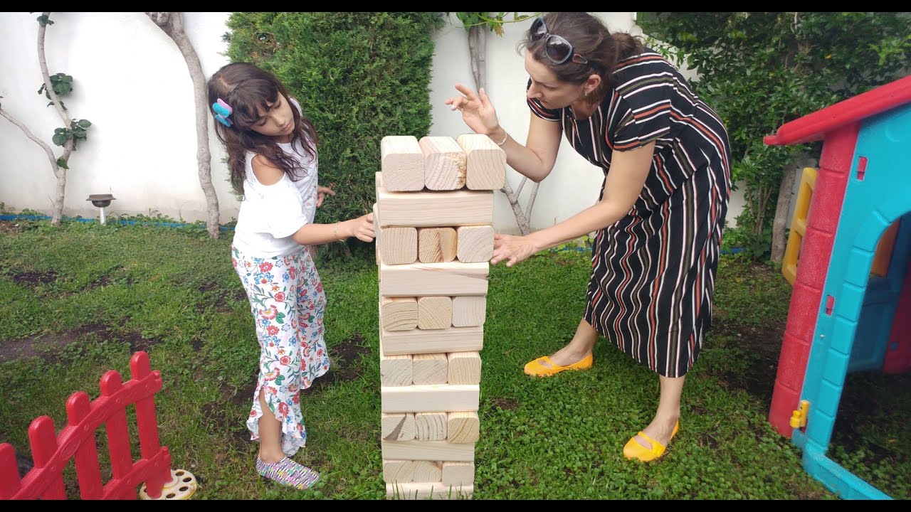 DEV JENGA  Elif ile Eğlenceli Video #EvdeKal #SendeOyna