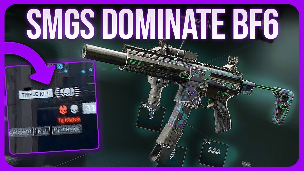 Пистолеты-пулеметы — лучшая категория оружия в Battlefield 6 (SGX — 78 убийств)