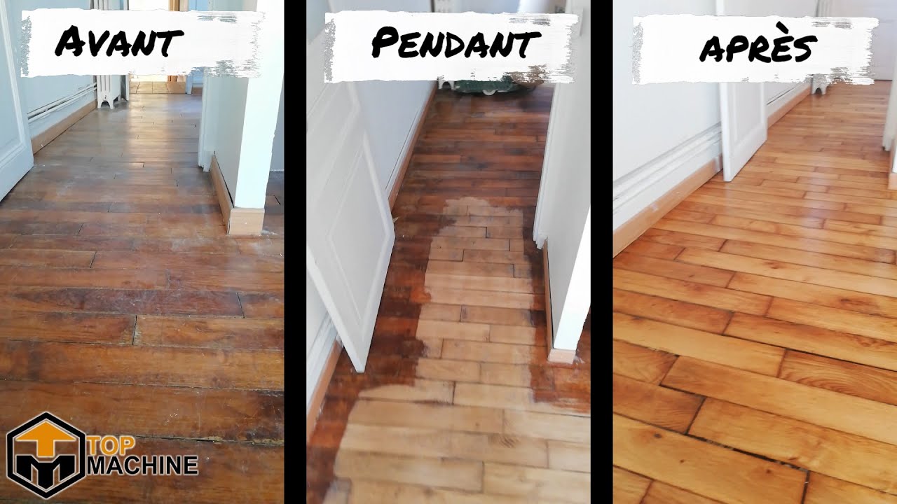 Comment poncer et vitrifier un parquet? Voici comment nous le faisons chez Top Machine