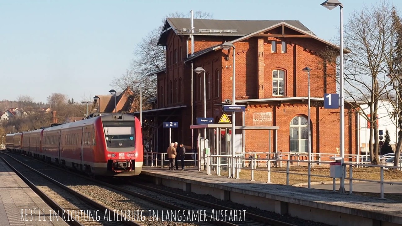 Züge, Trains (Thüringen) - Stadtroda - #Dreifach-Traktion Regionalbahnen #Elster-Saale Bahn