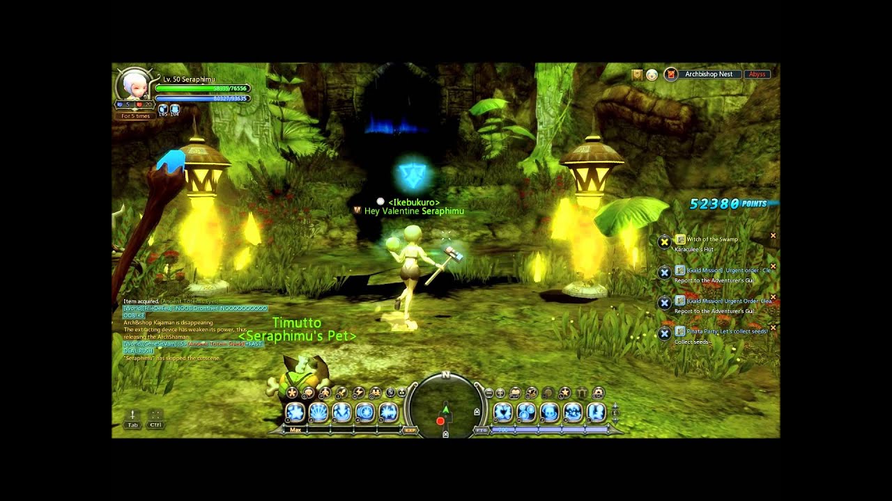 Dragon Nest SEA 50 Smasher Archbishop Nest Abyss solo 8:40