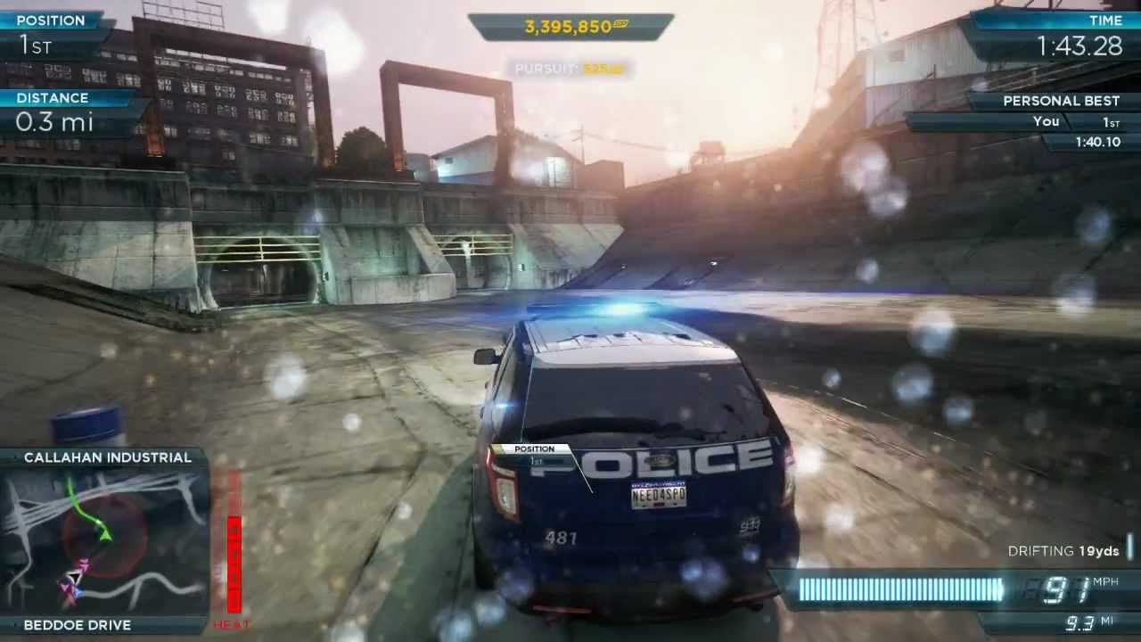 NFS Most Wanted 2012: Police Ford Explorer SUV Interceptor Pro Mods | Most Wanted #6 Mclaren MP4-12c