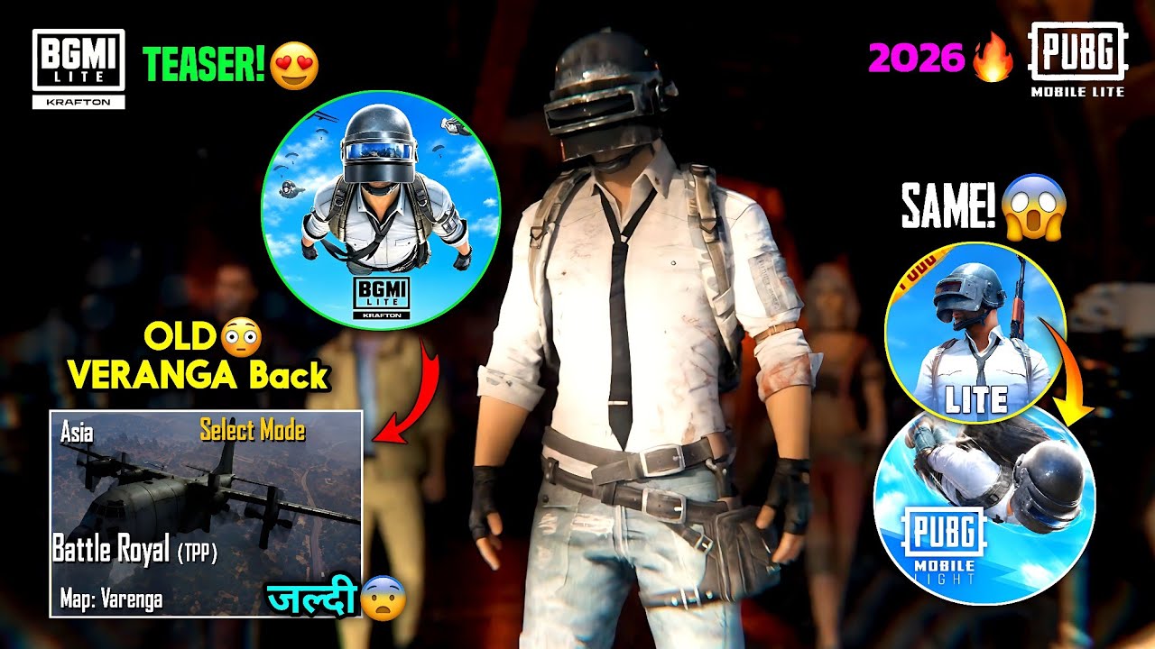 🥶PUBG Lite Old Veranga! Map😳Back in BGMi Lite? 2026 | PUBG/BGMi Light Comeback!😍 Update 2026 🔥