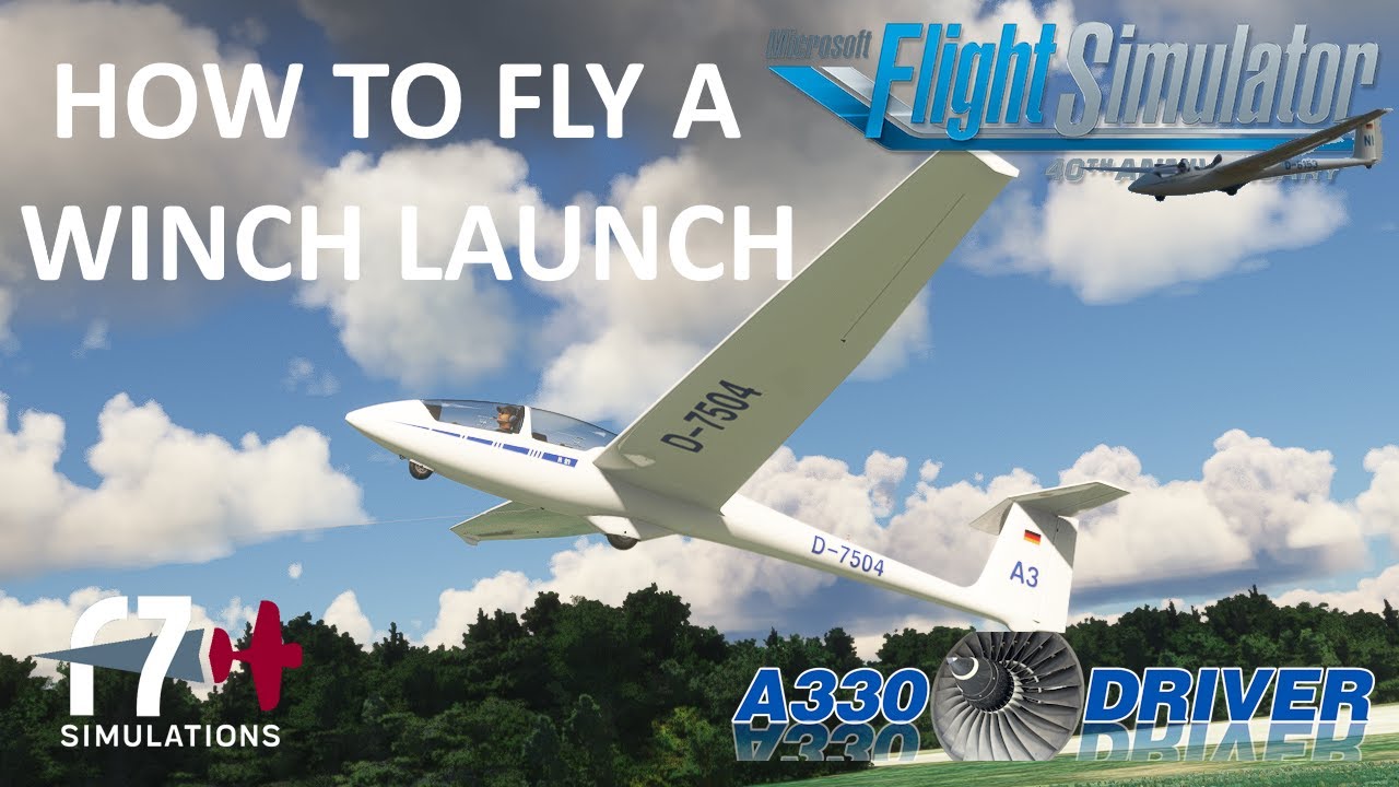 How to FLY A WINCH LAUNCH in a GLIDER | Real Airline Pilot