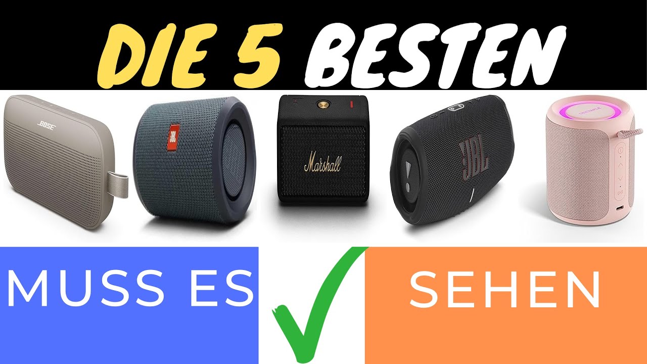 DIE BESTEN TRAGBAREN BLUETOOTH-LAUTSPRECHER 2025 🎶 | BOSE, JBL & MARSHALL IM VERGLEICH! 🔊✨