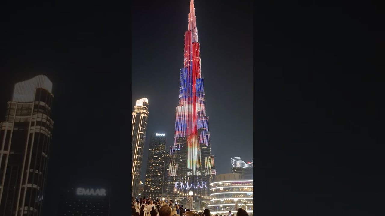 Burj Khalifa Show | Stunning Night Lights 😍👍#burjkhalifa