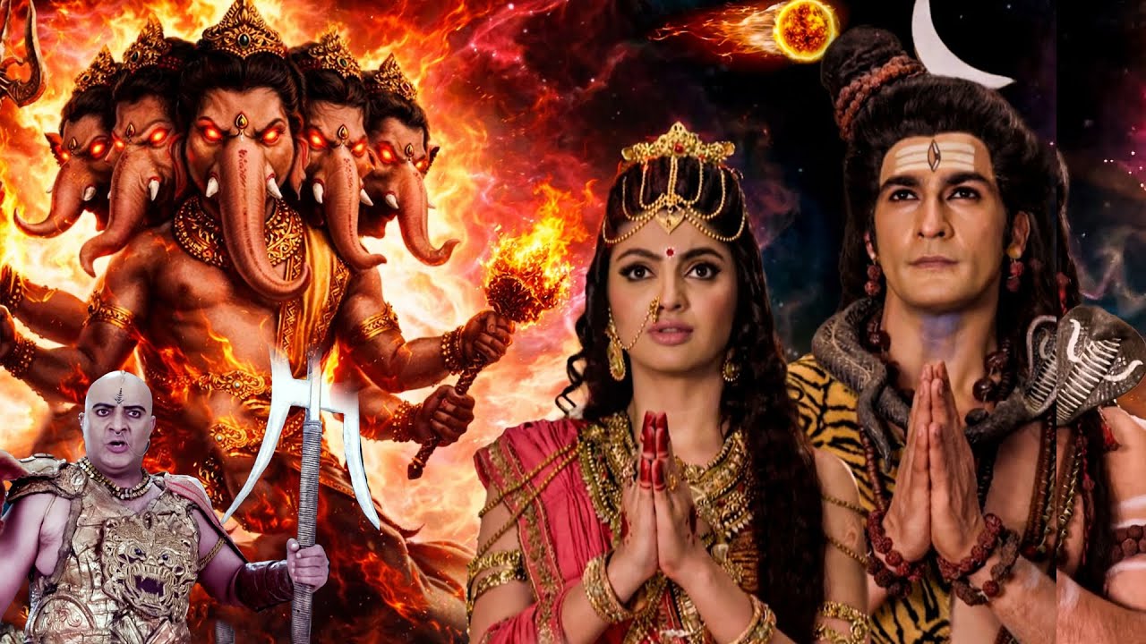देखिये महादेव के सामने प्रकट हुआ पंचमुखी गणेश का महाशक्तिशाली रूप | Vignaharta Ganesh - Ep 79