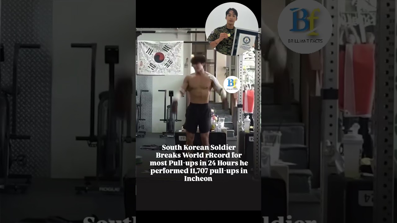 Oh Yohan from South Korea holds the record of Guinness World Records. Pull-ups: 11,707