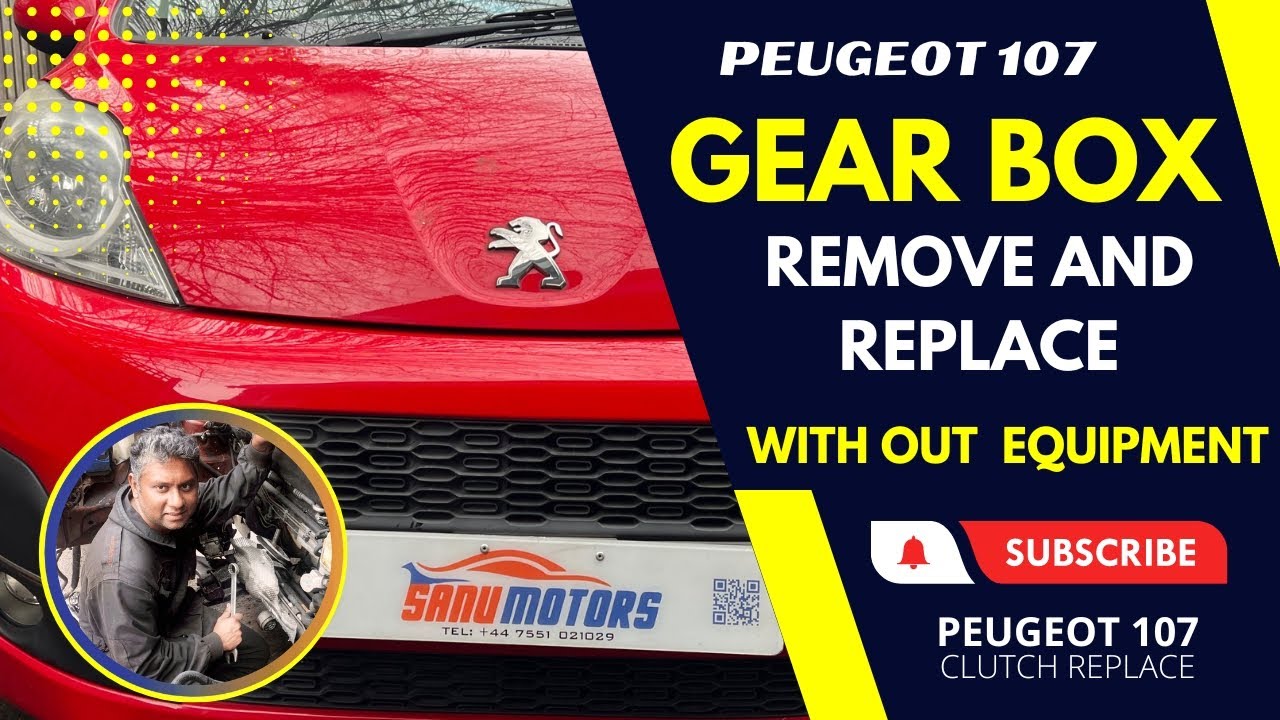 Peugeot 107 Gearbox Remove and Replace without Special Tools | Peugeot 107 Gearbox Replacement