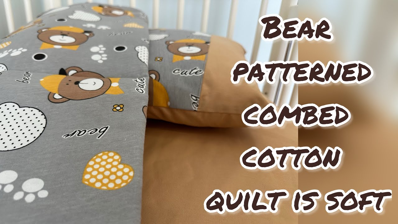 Sewing a Bear Patterned Quilt Sleeping Set