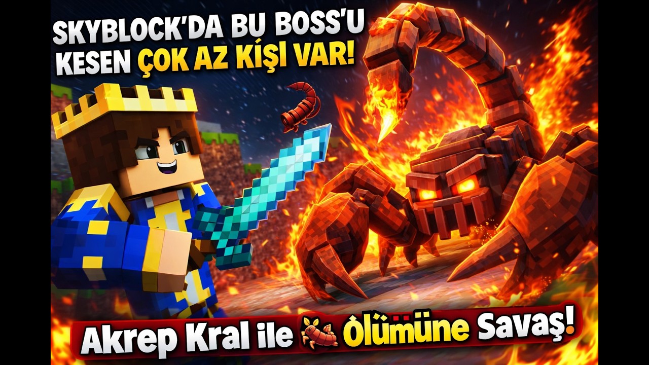 BU BOSS'U KESEN ÇOK AZ KİŞİ VAR! 🦂 Akrep ile Ölümüne Savaş! - VelanorNW - Minecraft Sunucu Tanıtımı