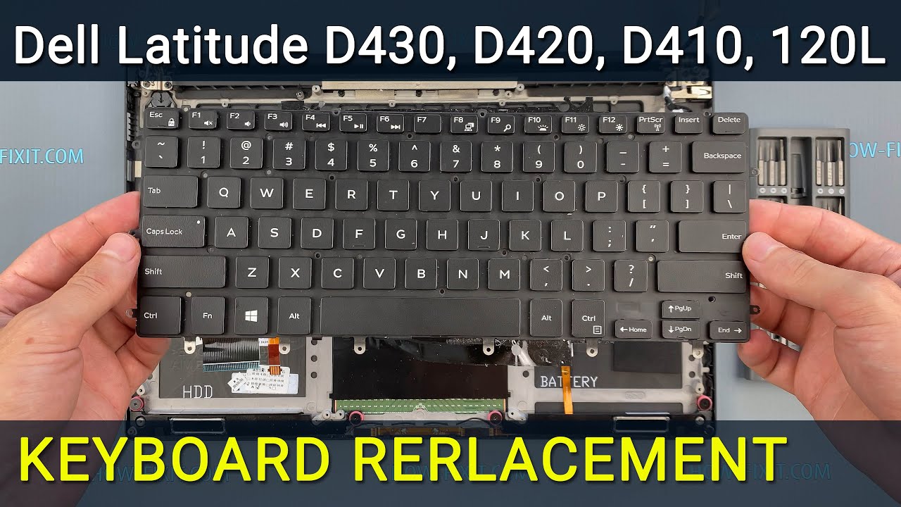 Wymiana klawiatury Dell Latitude D430, D420, D410, 120L