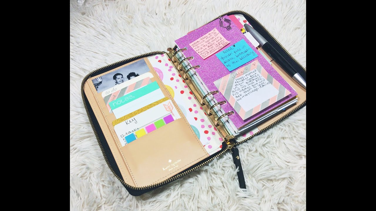 Kate Spade Planner Setup