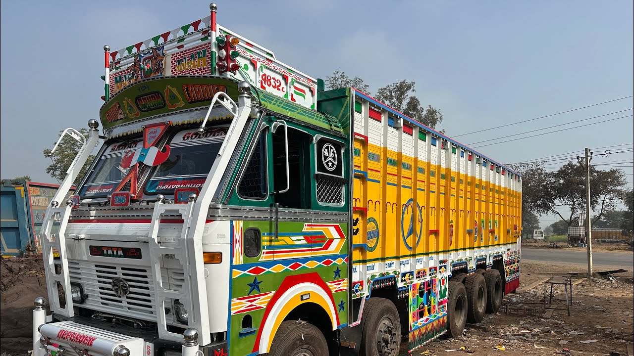 Truck painting gadi mein kis tarah Kaam kiya Jata Hai