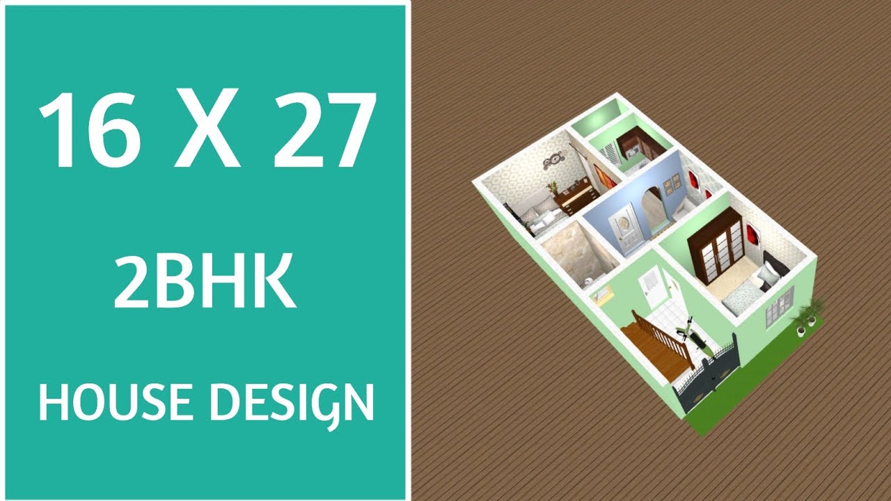 16 x 27 शानदार घरका नक्शा ll 16 x 27 Ghar Ka Naksha ll 16 x 27 House Design