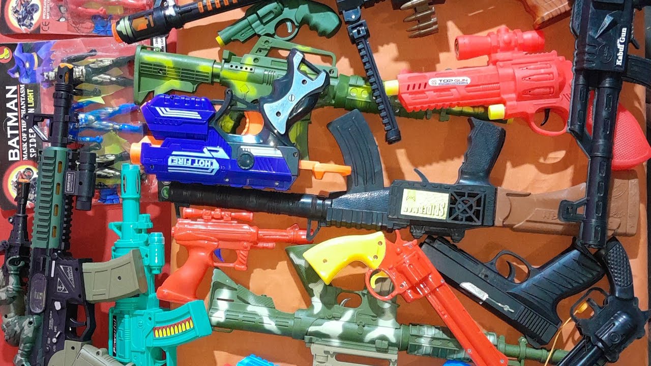 Abhi gun toy collecting 7sniper Ak47gun magzingun Gold Weapongun Lightsoundgun #Machinegun#Topgun