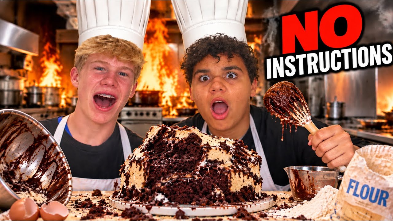 We Tried To Bake A Cake With No Instructions!!!