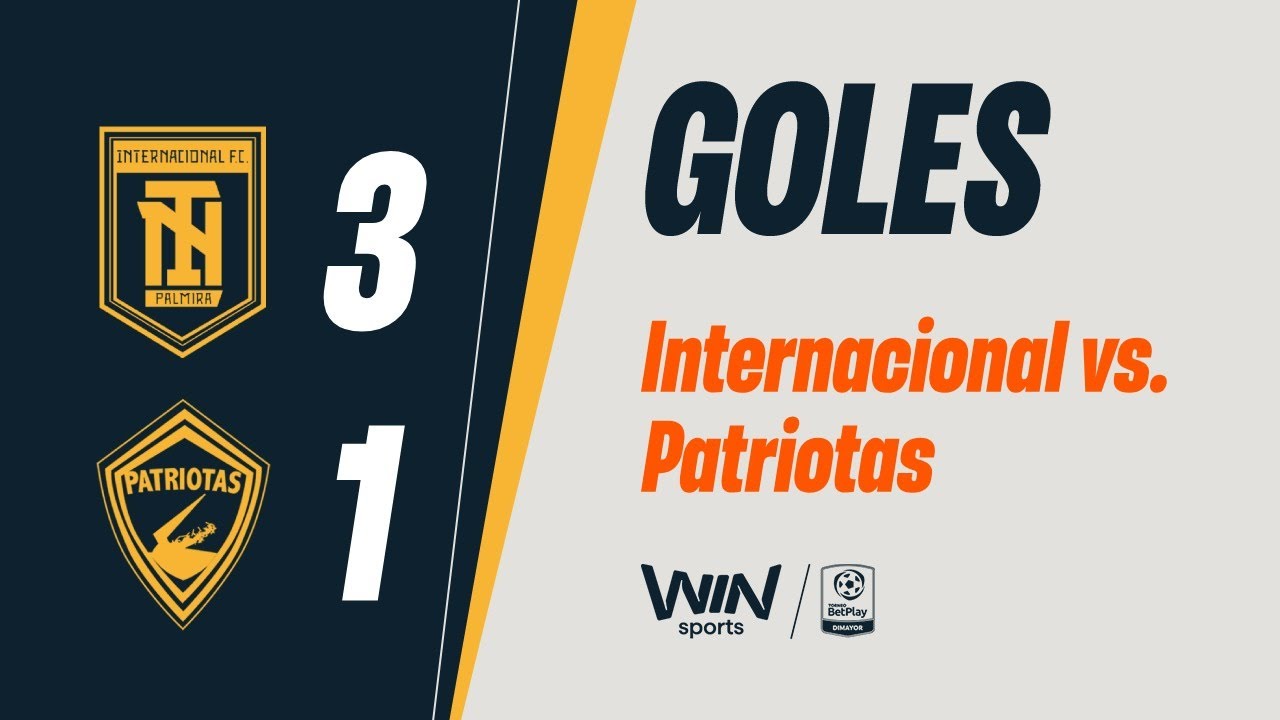 Internacional vs. Patriotas (goles) | Torneo BetPlay Dimayor 2026-1 | Fecha 1