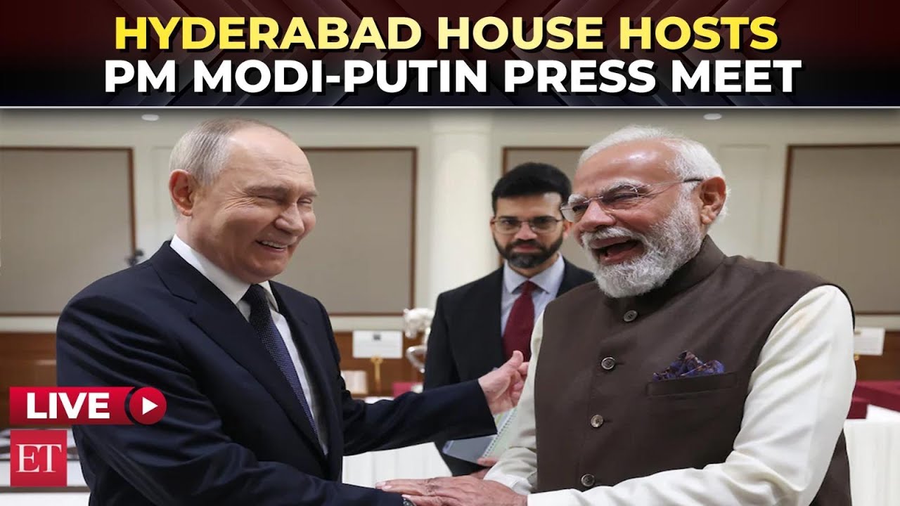 PM Modi & Russian President  Putin hold a joint press meeting at Hyderabad House, New Delhi | LIVE