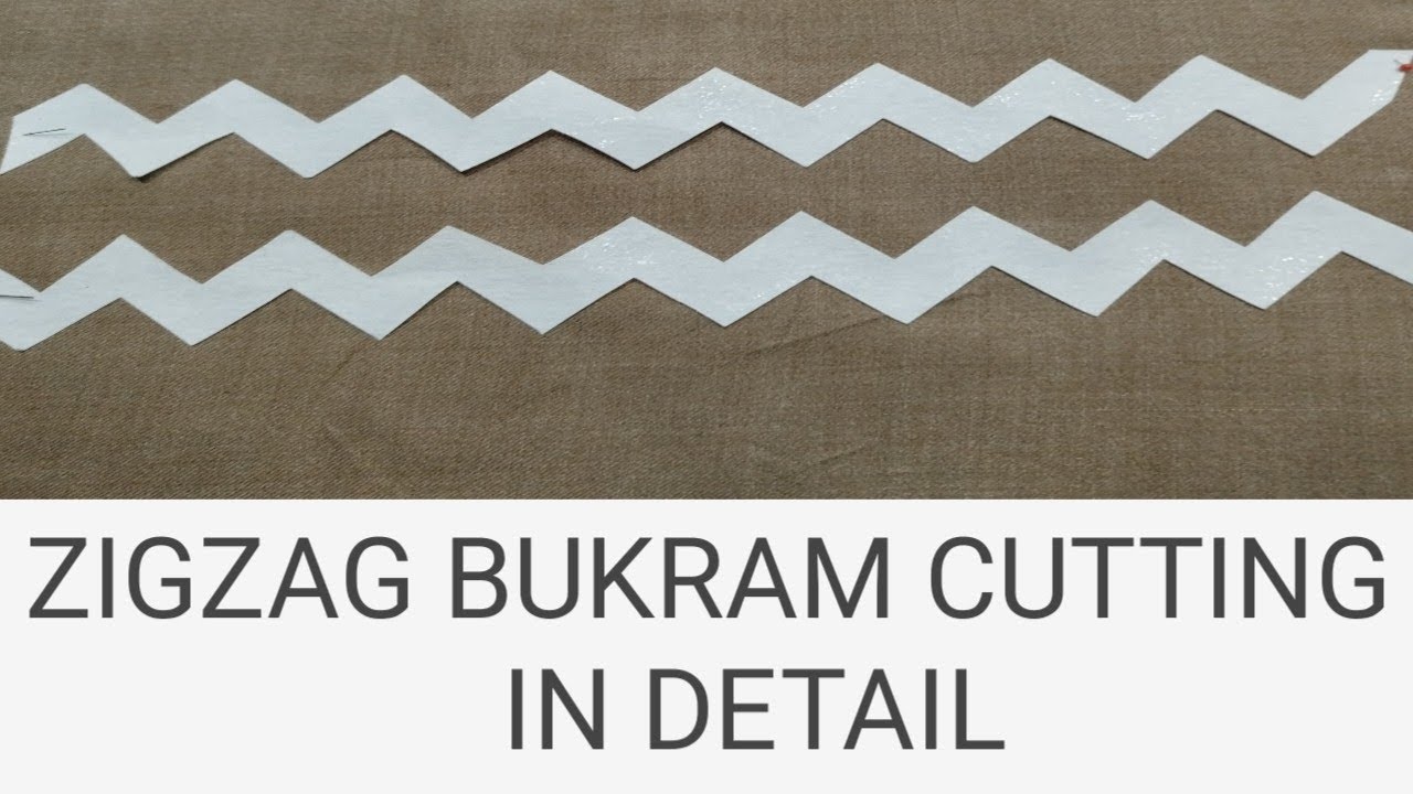 Cut work bukram katne ka tarika | How to cut the zigzag bukram | Silai Corner
