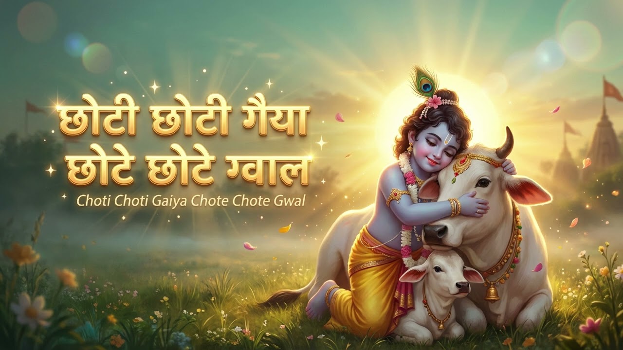 छोटी छोटी गैया छोटे छोटे ग्वाल | Choti Choti Gaiya Chote Chote Gwal | Krishna  | Cute Bal Krishna