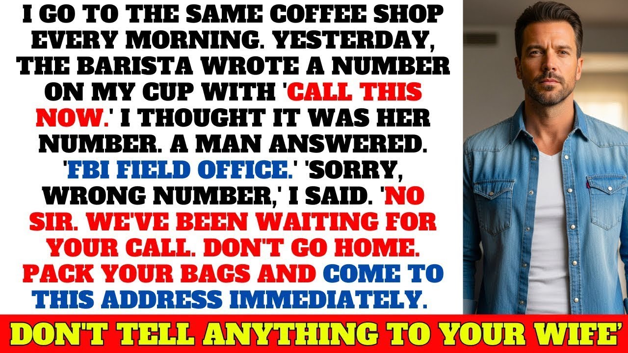 My Barista Wrote a Phone Number on My Coffee Cup. When I Called It, the FBI Answered...