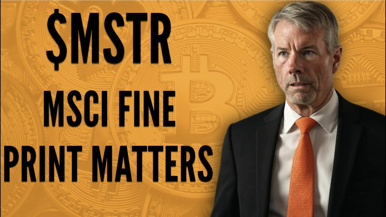 $MSTR: Мелкий шрифт MSCI действительно имеет значение