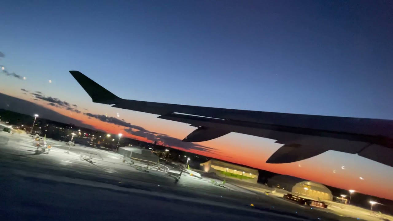 AIRBALTIC A220 TAKE-OFF FROM RIGA