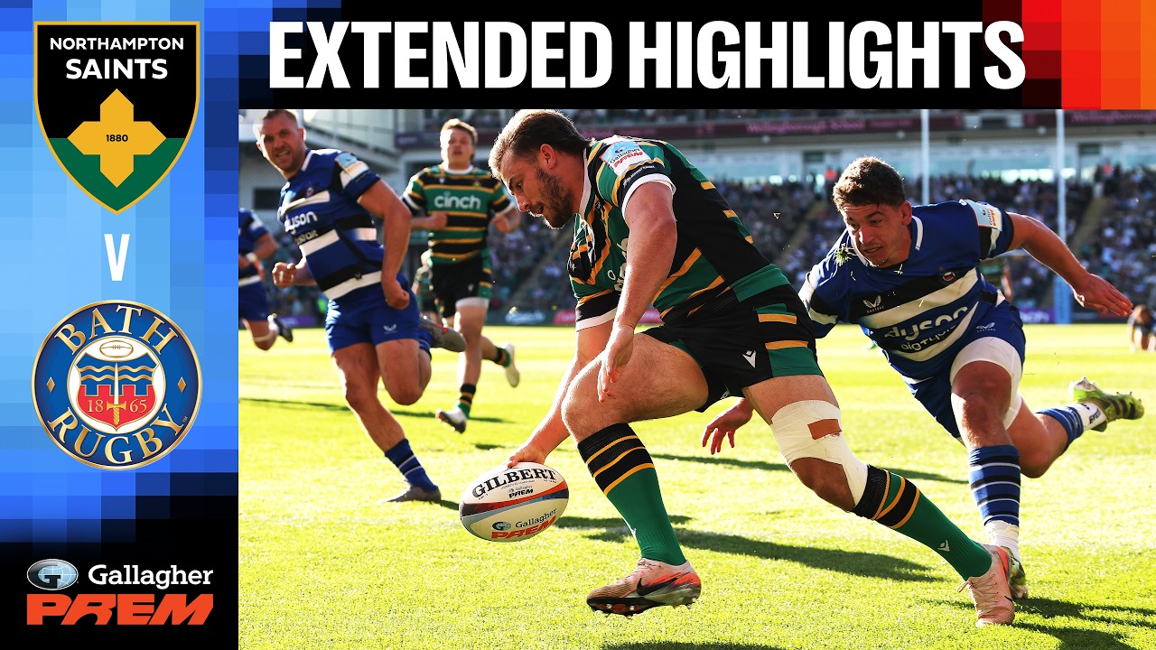 Northampton Saints v Bath Rugby | EXTENDED HIGHLIGHTS | Gallagher PREM 25/26 | Round 14