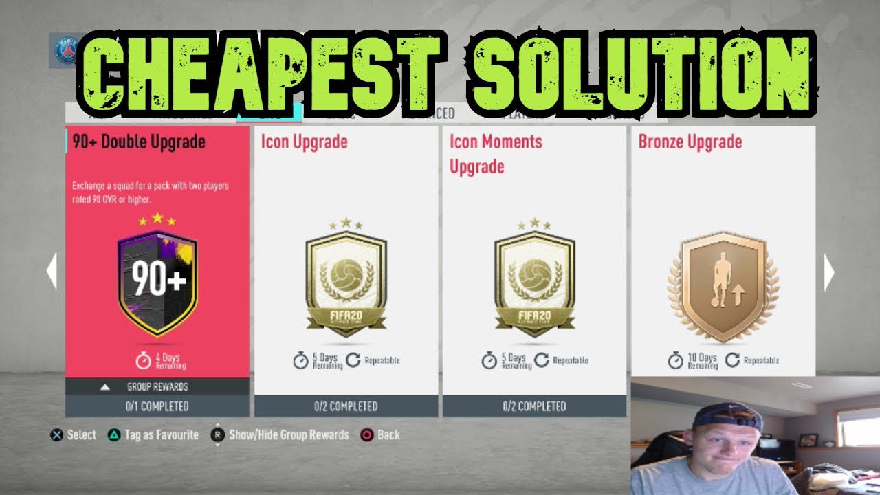 90+ Double Upgrade SBC Cheapest Solution - FIFA 20 Ultimate Team