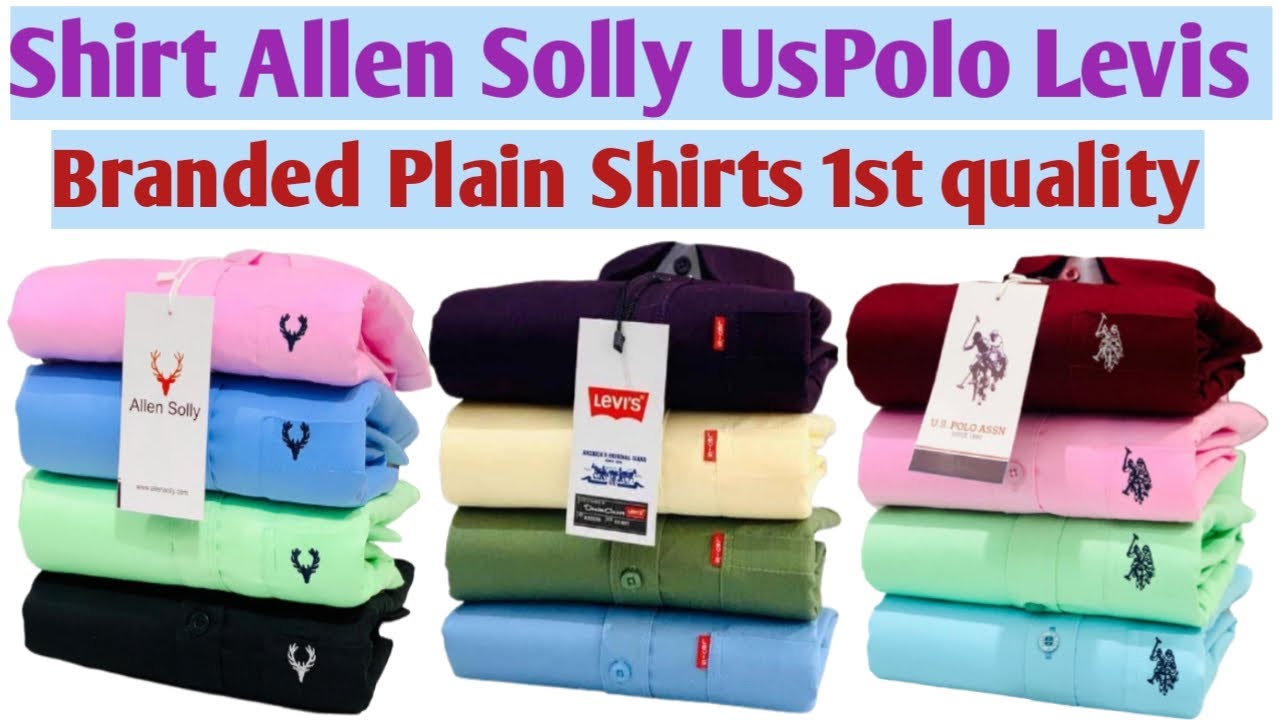 Shirt | Allen solly Uspolo Levis Plain Shirts | Luxury Fashions Tamil