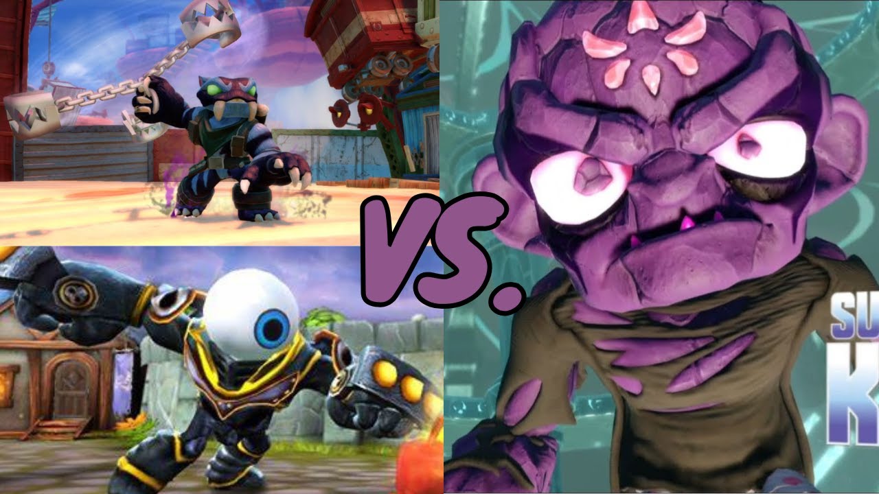 Eye Brawl and Trap Shadow VS. Super Evil Kaos | Skylanders Swap Force