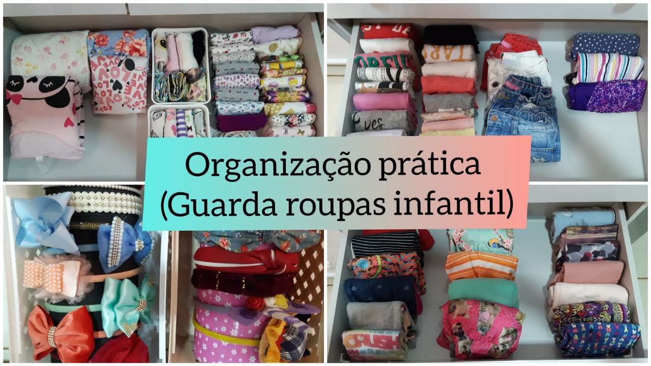 COMO ORGANIZO O GUARDA ROUPAS DA MINHA FILHA| DICAS DE ORGANIZAÇÃO.