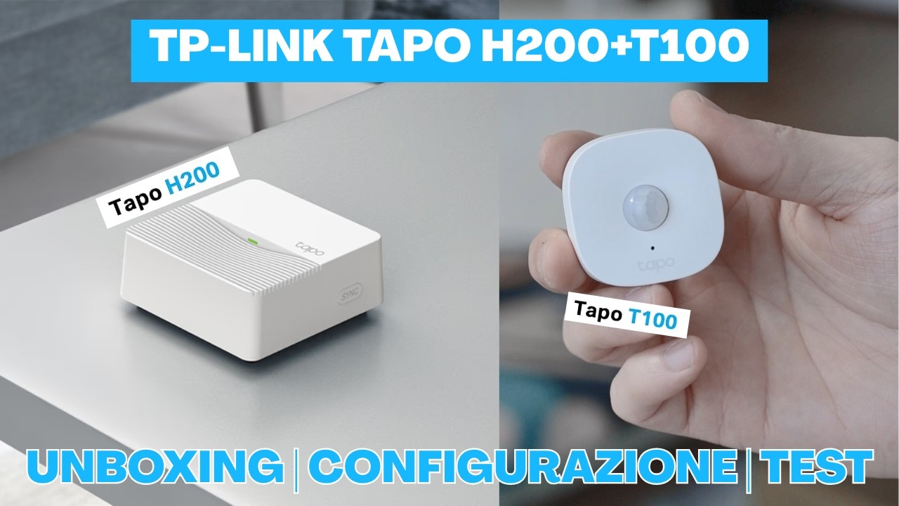 TAPO H200 | TAPO T100 - SMART HUB + SENSORE di MOVIMENTO | Guida all'installazione