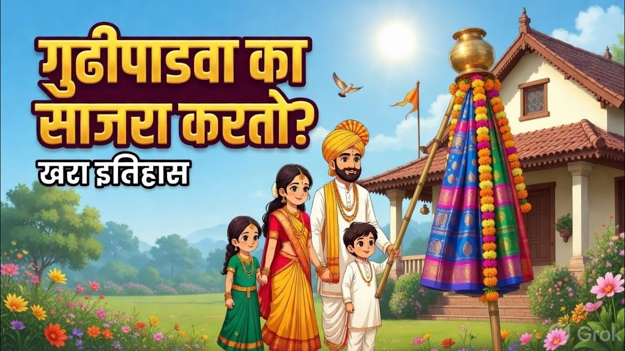 🌸 गुढीपाडवा – हिंदू नववर्षाची सुंदर कथा 🌸