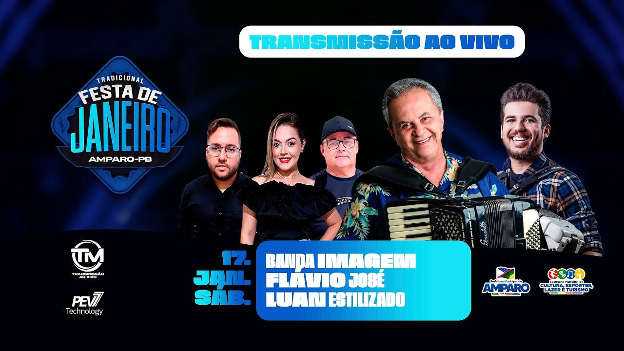 🔊 Flávio José, Luan Estilizado e Banda Imagem na Festa de Janeiro 2026 em Amparo-PB | 2º dia