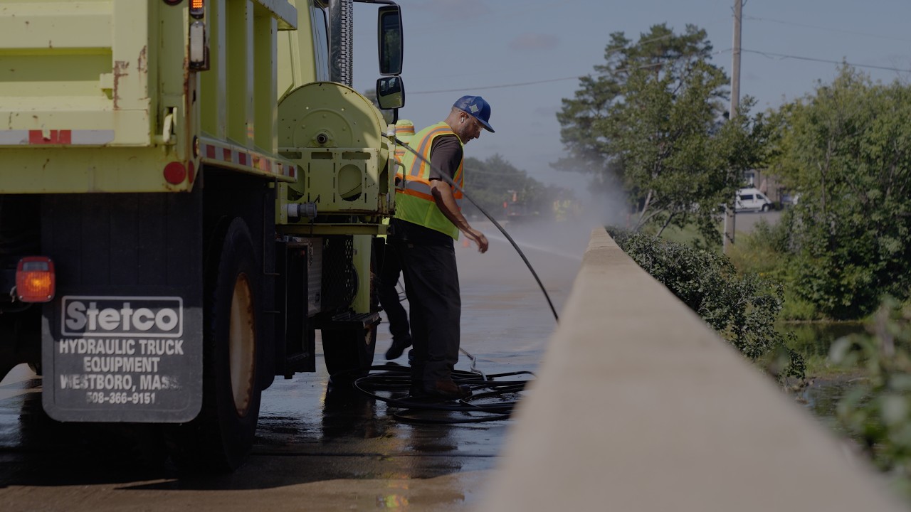 Bridge cleaning with Dept. of Transportation and Highways
